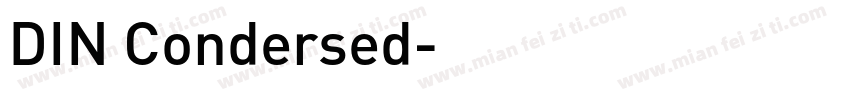 DIN Condersed字体转换